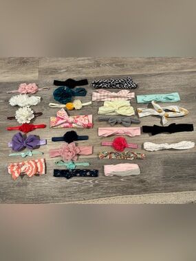 Baby girl headband bundle